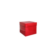Red Gloss 6 x 6 x 5 - 3-piece folding box (2" lid depth)   1 box
