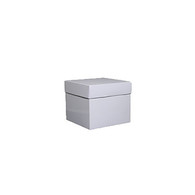 White Gloss 6 x 6 x 5 - 3-piece folding box (2" lid depth)   1 box