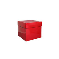 Red Gloss 8 x 8 x 6 - 3-piece folding box (2-1/2" lid depth)   1 box