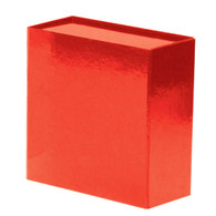 10 x 10 x 4-1/2  Red GlossRigid Folding Boxes