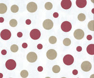 Dots Red/Gold 20 x 30 Printed Tissue (240 sheets/pkg)  Price Cat. T     1 pkg