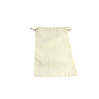 6 x 10 Natural Cotton Drawstring Pouches     10/pkg