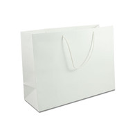 16 x 6 x 12 White Kraft with 100% Paper Handle Euro-Totes     100/ctn