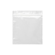 2 mil - 6 x 6 Clear Recloseable Zipper Pouch     100/pkg - food grade