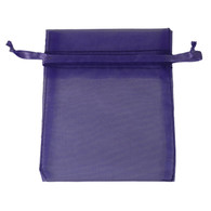 4 x 5-1/2 Purple Organza Bag     10/pkg