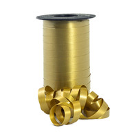 3/16 x 500 yd  Holiday Gold Curling Ribbon     1 roll    Made in USA
