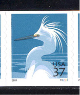 Scott # 3829A Plate # P33333 .37 snowy egret