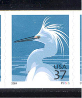 Scott # 3829A Plate # P55555 .37 snowy egret