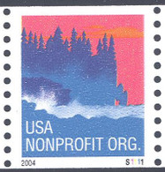 Scott # 3864 Plate # S1111 (.05) seacoast - center# 4B pink