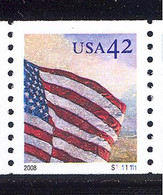 Scott # 4228-31 Plate # S1111111 .42 Flags   PS9