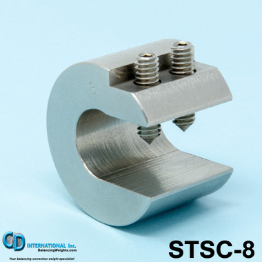 8 oz (224g) Stainless Steel Balancing Clamp, 3/4" throat size