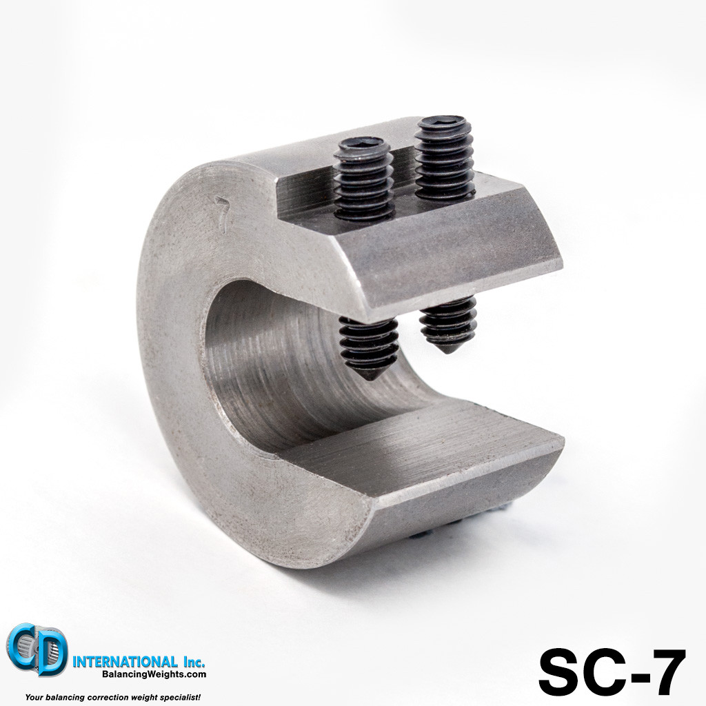 7.0 ounce (196 g) Steel Balancing CClamp weights, 3/4" Throat SC7