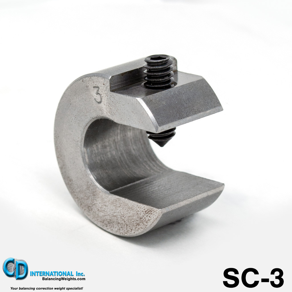 3.0 ounce (84 g) Steel Balancing CClamp weights, 5/8" Throat SC3