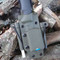 Altoids Smalls mini tin Kydex attachment on front of Bushcraft Black Kydex sheath
