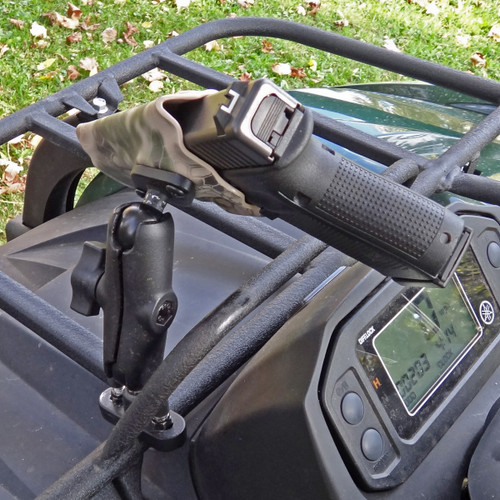 ATV mounted custom KYDEX holster and a RAM Mount
