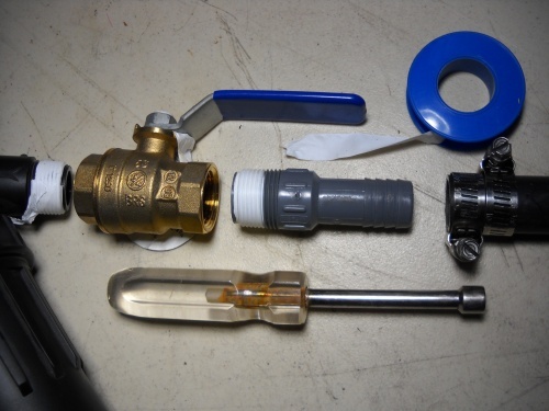 Ball Valve, plastic hose adapters, clamps, teflon tape, and 5/16 ball-valve-and-accessories.jpg