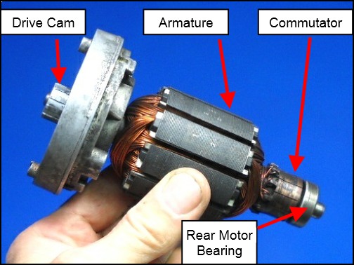 Shurflo 9300 Armature, Rear Bearing, Commutator, and Drive Cam shurflo-9300-armature-front-bearing-assy-drive-cam-with-legend.jpg