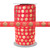 Gold Metallic Snowflake Ornaments on Red Fold Over Elastic 100yd