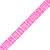 Pink Zig Zag Square 5/8" Fold Over Elastic