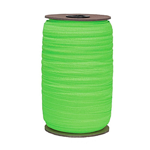 Neon Green Wholesale 7/8" - 22mm Fold Over Elastic 100yd (L-1IN-GREEN-100)