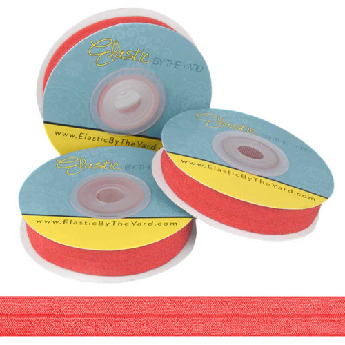 Hot Red Fold Over Elastic