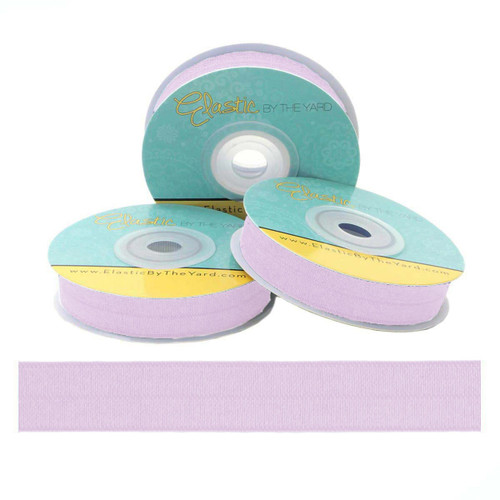 Pastel Lilac Fold Over Elastic