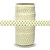 Ivory with Gold Metallic Dots Fold Over Elastic 100yd