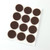 1" Walnut Brown Adhesive Felt Circles 48 to 240 Dots
