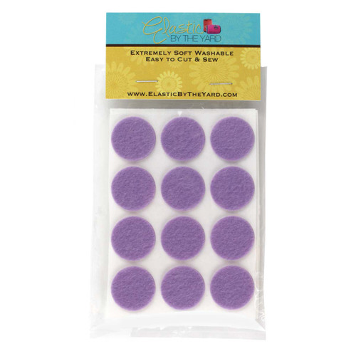 1" Lavender Adhesive Felt Circles 48 to 240 Dots 