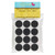 1 1/2" Black Adhesive Felt Circles 48 to 240 Dots 