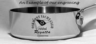WE CAN ENGRAVE ALL CLAD LIDS, PAN SIDES AND EVEN THE STICK HANDLE TO YOUR CUSTOM REQUIREMENTS