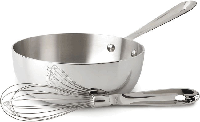 All-Clad Stainless Steel 2 Qt. Saucier with Whisk - Macy's