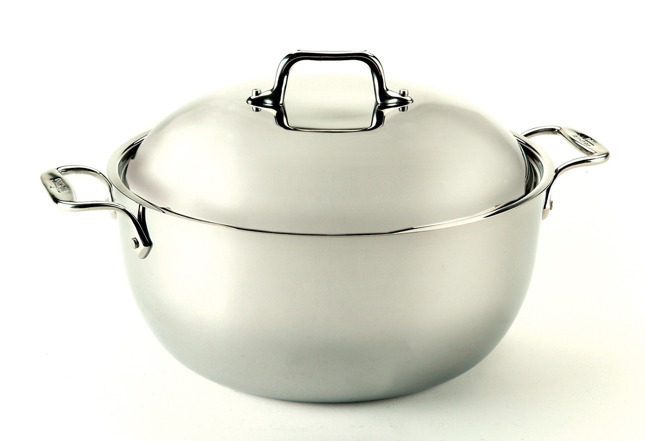 All-Clad Stainless Steel 1/2 Quart Cocotte Saucepan with lid