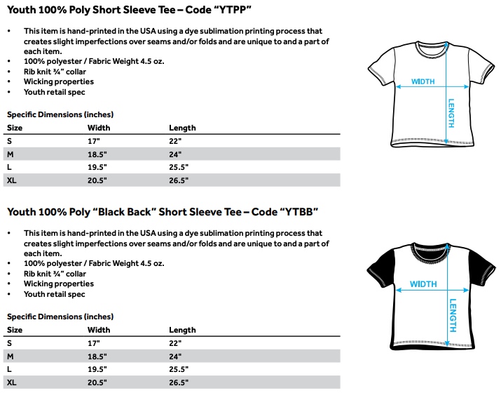Sizing Chart for Star Trek Beyond T-Shirt - Out There