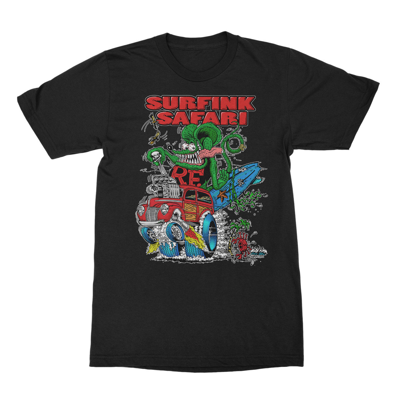 Rat Fink Surfink Safari T-Shirt - NerdKungFu