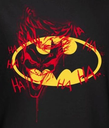 Batman T-Shirt - Joker Graffiti Logo - NerdKungFu