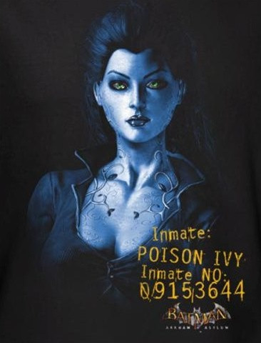 Batman T Shirt Arkham Asylum Arkham Poison Ivy - 