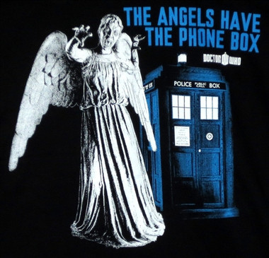 doctor who the angels have the phonebox t shirt