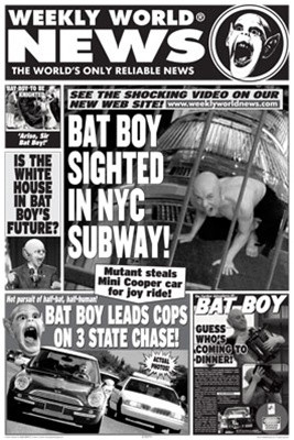 Weekly World News Poster - Bat Boy - NerdKungFu