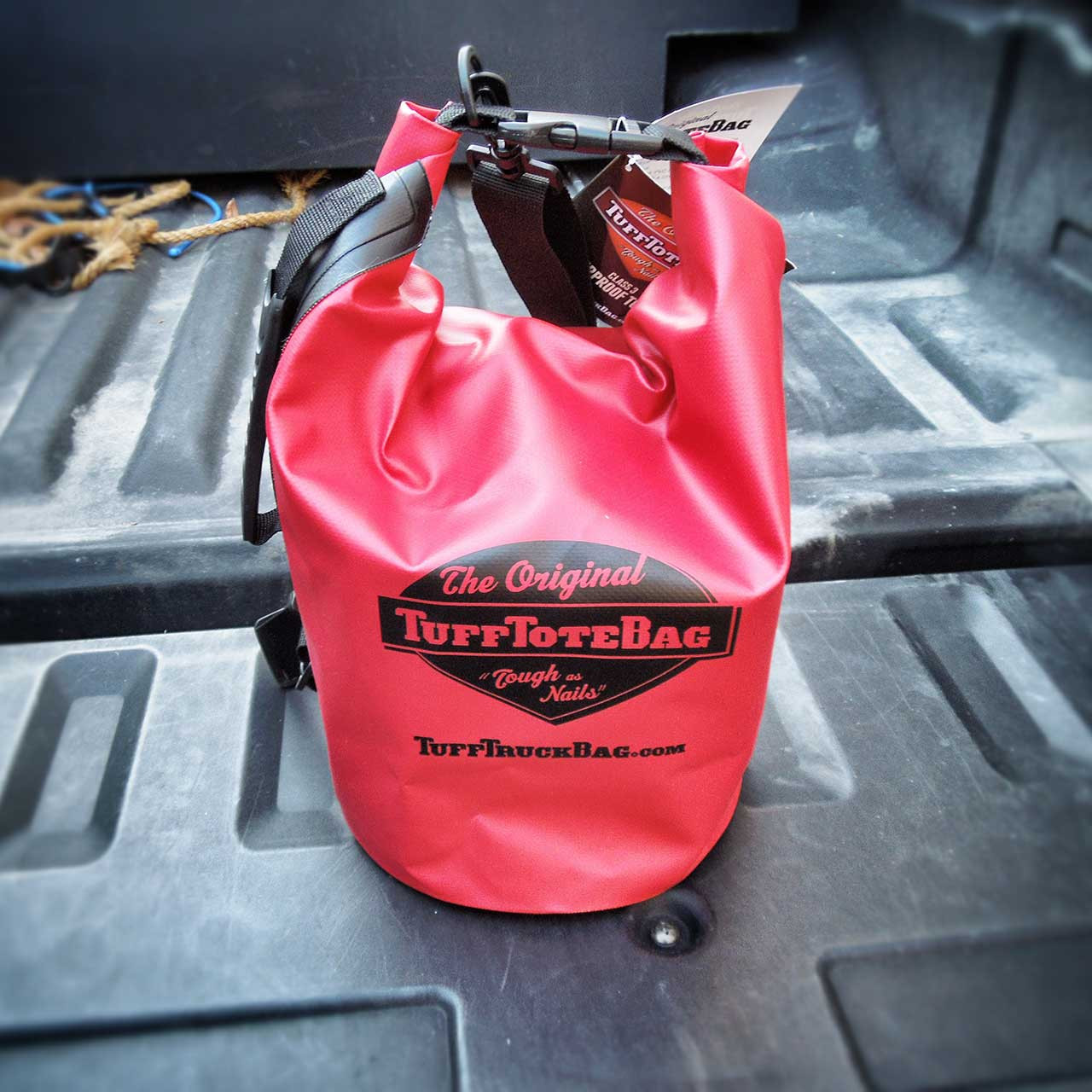 red waterproof bag