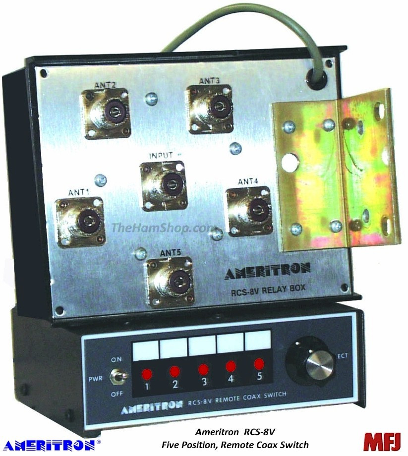 Ameritron RCS-8V - 5 POSITION ANTENNA SWITCH, HF/VHF/UHF