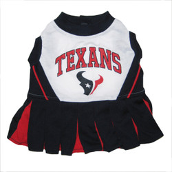 Houston Texans NFL Football Pet Cheerleader Outfit Houston Texans NFL Football Pet Cheerleader Outfit