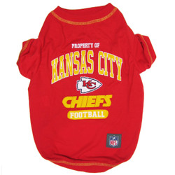 Kansas City Chiefs NFL Football Pet T-Shirt Kansas City Chiefs NFL Football Pet T-Shirt