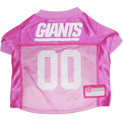 N.Y. Giants PINK NFL Football Pet Jersey N.Y. Giants PINK NFL Football Pet Jersey