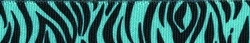 Zebra Teal Coupler Dog Leash Zebra Teal Coupler Dog Leash