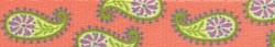 Melon Paisley Coupler Dog Leash Melon Paisley Coupler Dog Leash