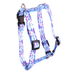 Tropical Flowers Roman Style "H" Dog Harness Tropical Flowers Roman Style "H" Dog Harness