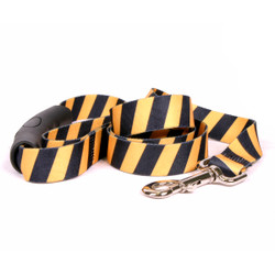 Team Spirit Yellow and Black EZ-Grip Dog Leash Team Spirit Yellow and Black EZ-Grip Dog Leash