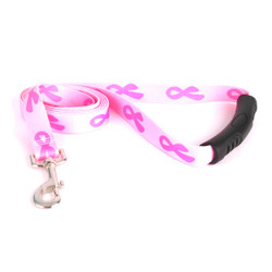 Breast Cancer Pink EZ-Grip Dog Leash Breast Cancer Pink EZ-Grip Dog Leash