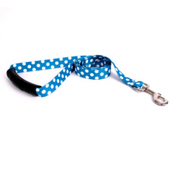 Blueberry Polka Dot EZ-Grip Dog Leash Blueberry Polka Dot EZ-Grip Dog Leash